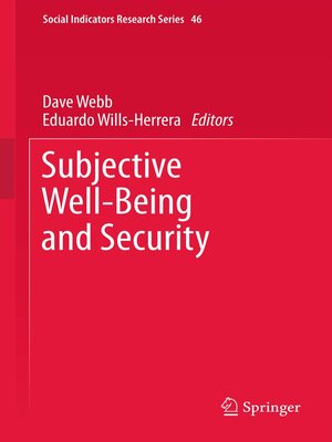 cover image of Subjective Well-Being and Security